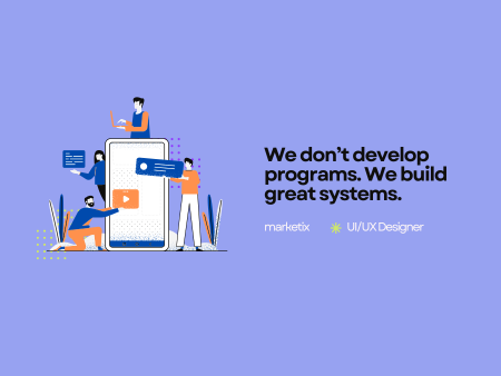 Illustration showing UX/UI design process for conversion optimization on mobile
